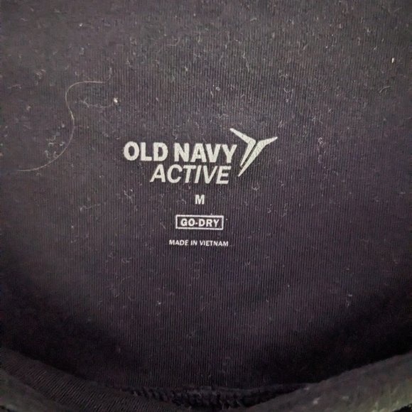 Old Navy Black Striped High-Rise Athletic Leggings Womens M - Picture 5 of 5